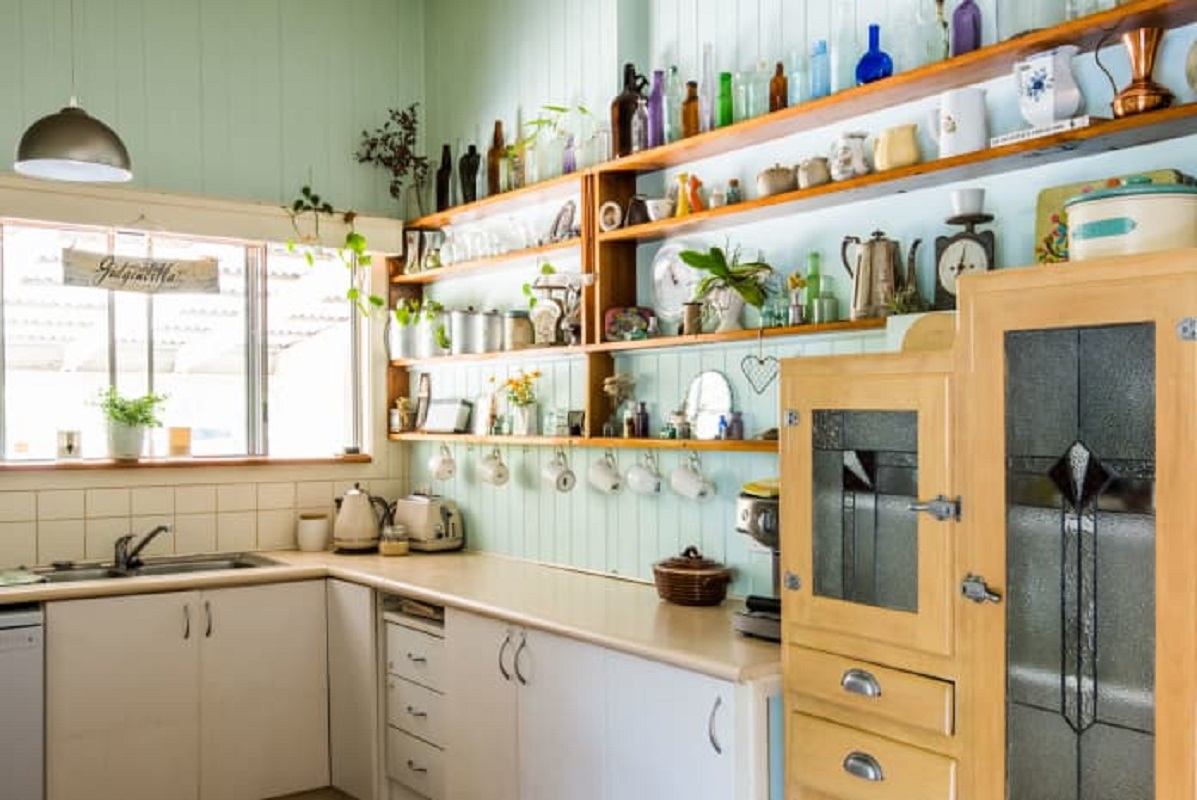 mint green kitchen