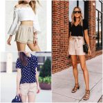 look with beige shorts