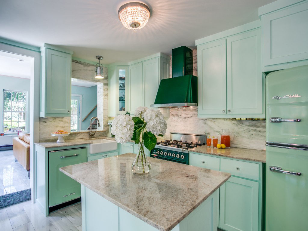 Kitchens with pink granite