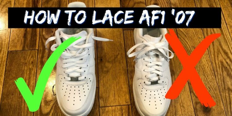 How do you lace an af1 Mid?