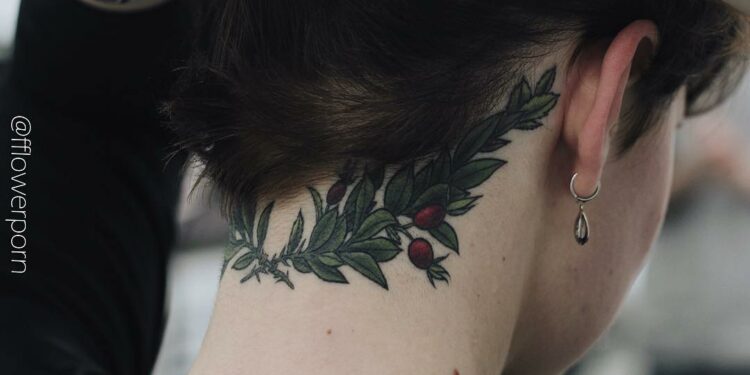 what-does-leaves-around-neck-tattoo-mean