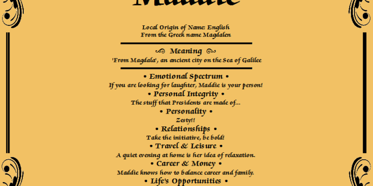 What Female Name Means Magic