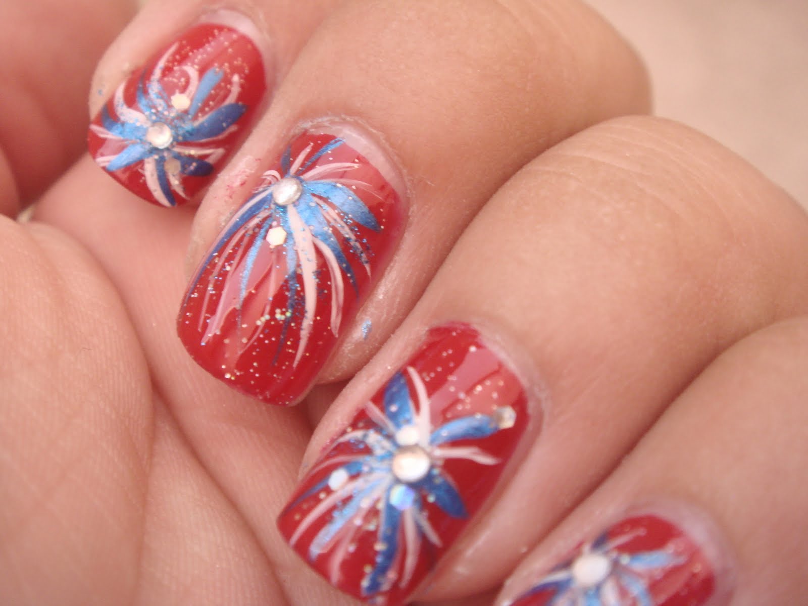 1. Red, White, and Blue Patriotic Nail Design for Short Nails - wide 11