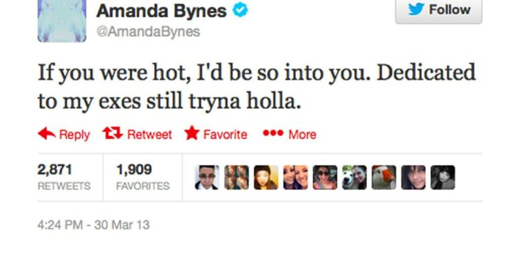 Who did Amanda Bynes stalk?